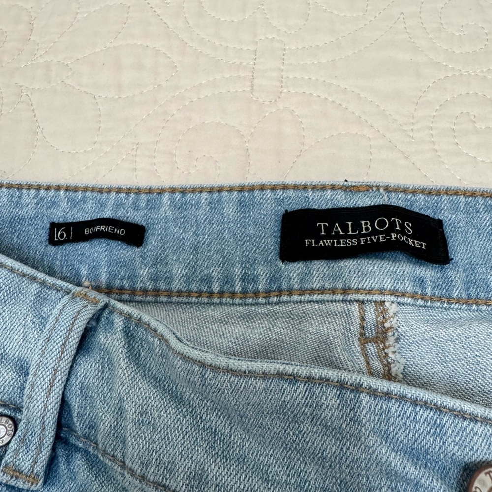 Talbots Sky Blue Boyfriend Jeans